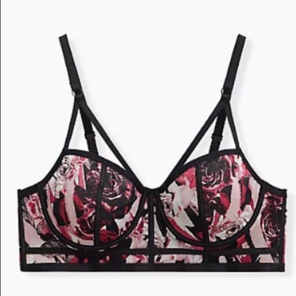 NWT TORRID SZ 1 POWER MESH UNDERWIRE BRALETTE